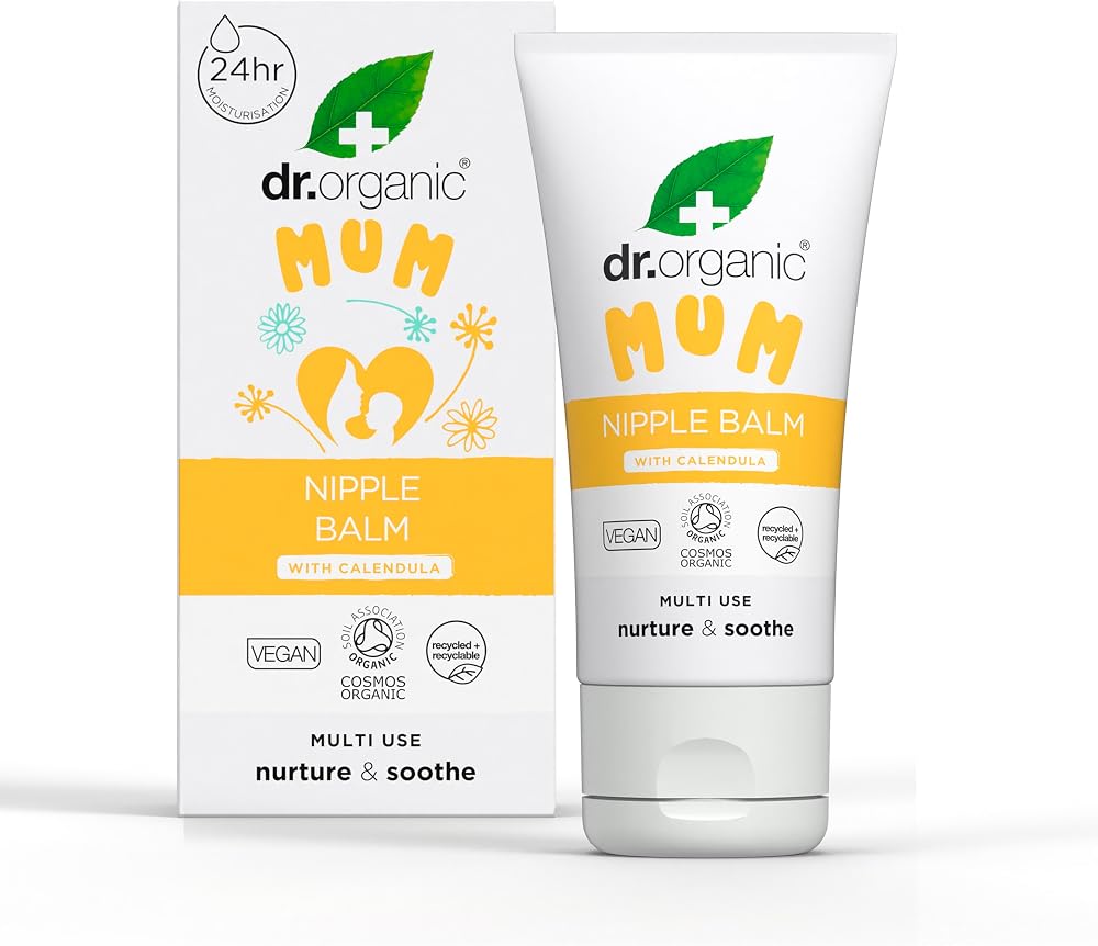 Dr Organic Nipple Balm Calendula 30ml Vegan Cruelty Free COSMOS Organic