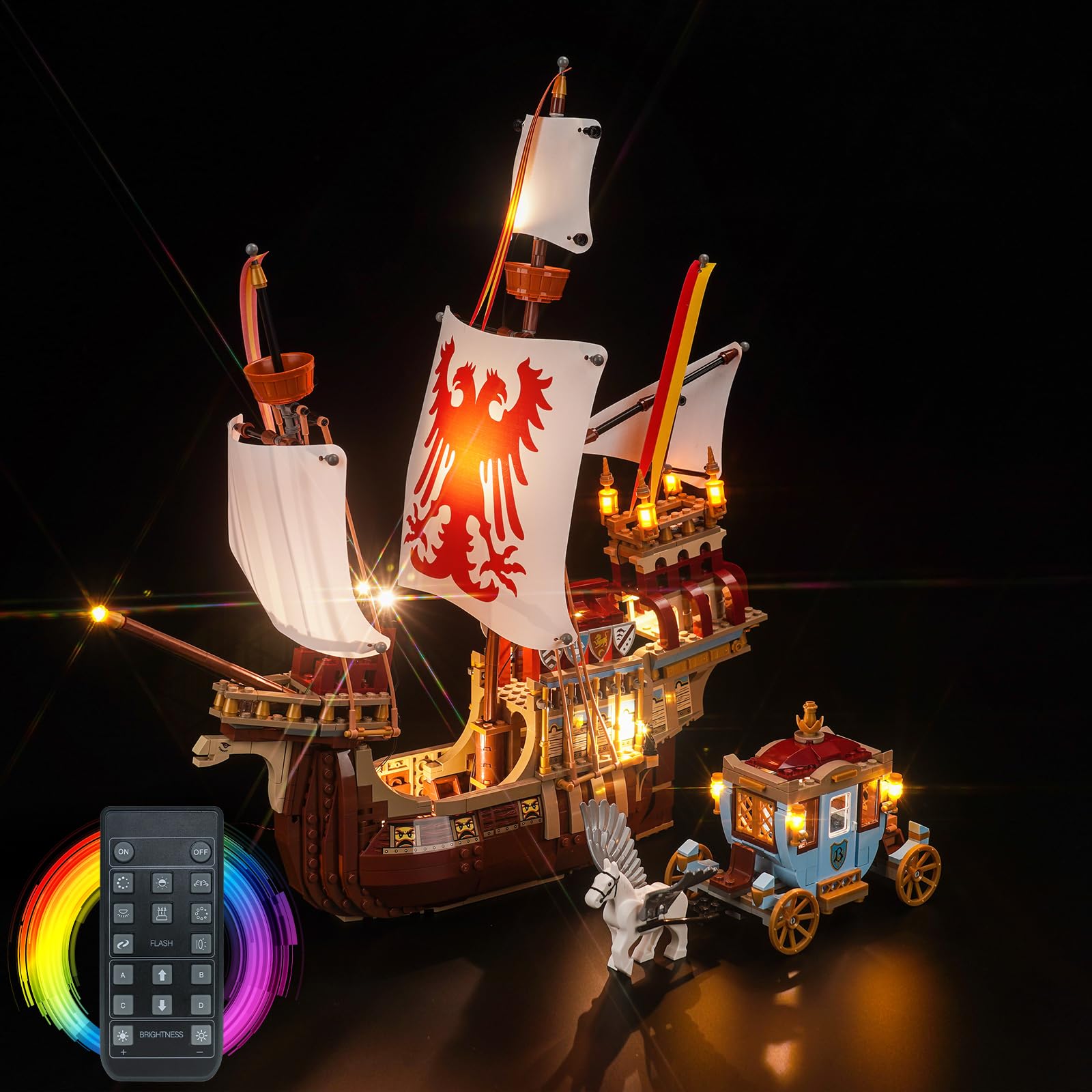 Light Kit for Lego Triwizard Tournament: The Arrival, Lighting Set for Lego Remote Control 76440 Triwizard Tournament: The Arrival Set - Not Include Models, Just Light Kit — image 1