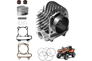 JOYYANGFANG 62.5mm 2.46'' Cylinder Kit with Gaskets and Piston Set for 180-230cc Chinese Scooter Moped ATV Go Kart 4-Stroke GY6 Engine