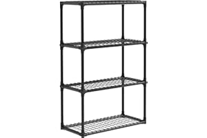 ALTLER Heavy Duty 4-Shelf Shelving Unit Standing Storage Shelf Units for Laundry Bathroom Kitchen Pantry Closet