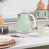 Salter Retro Green 1.7 L Kettle 3KW Rapid Boil 360° Base Removable Filter view 4