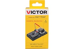 Victor Power Kill Rat Trap - M144B - Easy to Set Rat Trap - Humanely and Quickly Kills Rats - Versatile Placement Options