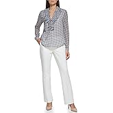 Tommy Hilfiger Womens Printed Long Sleeve Floral Top