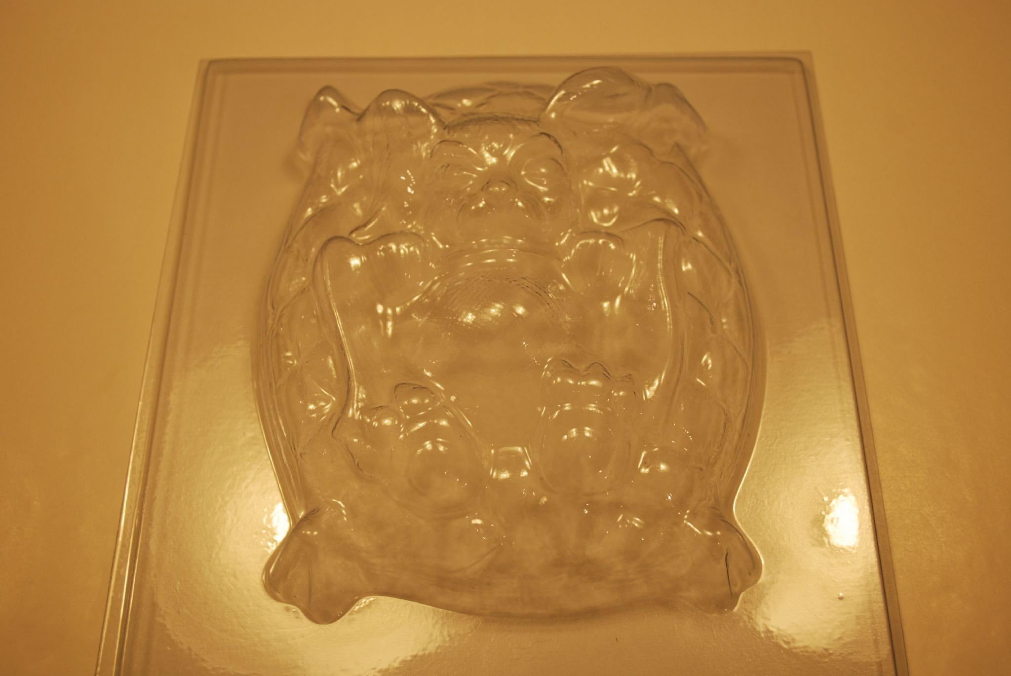 Calmer Solutions PVC Mould Hare in bed 18cm long, 4.5cm deep for soap, chocolate, candy or plaster