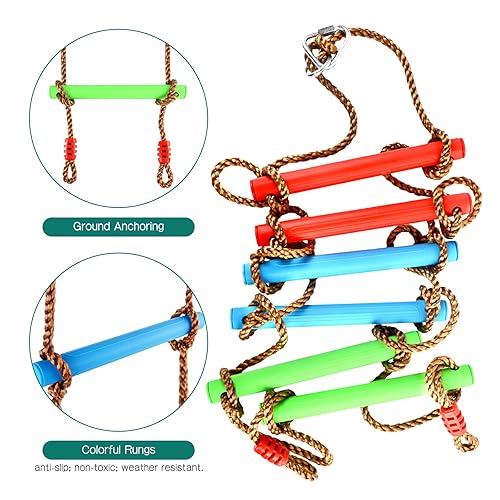 TOPNEW Ft Climbing Rope Ladder for Kids, Hanging Rope Ladder