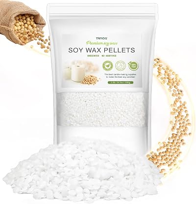 TRINIDa Soy Wax 1kg SoyPRO Pellets for Candle Making Natural Premium