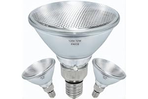 MISDOOD Par38 Halogen Flood Light Bulb 120V 72W,Dimmable PAR38 72W Light Bulbs,E26 Medium Base, Warm White, High Output Reflector Flood Lights for Indoor and Outdoor(2 Pack)