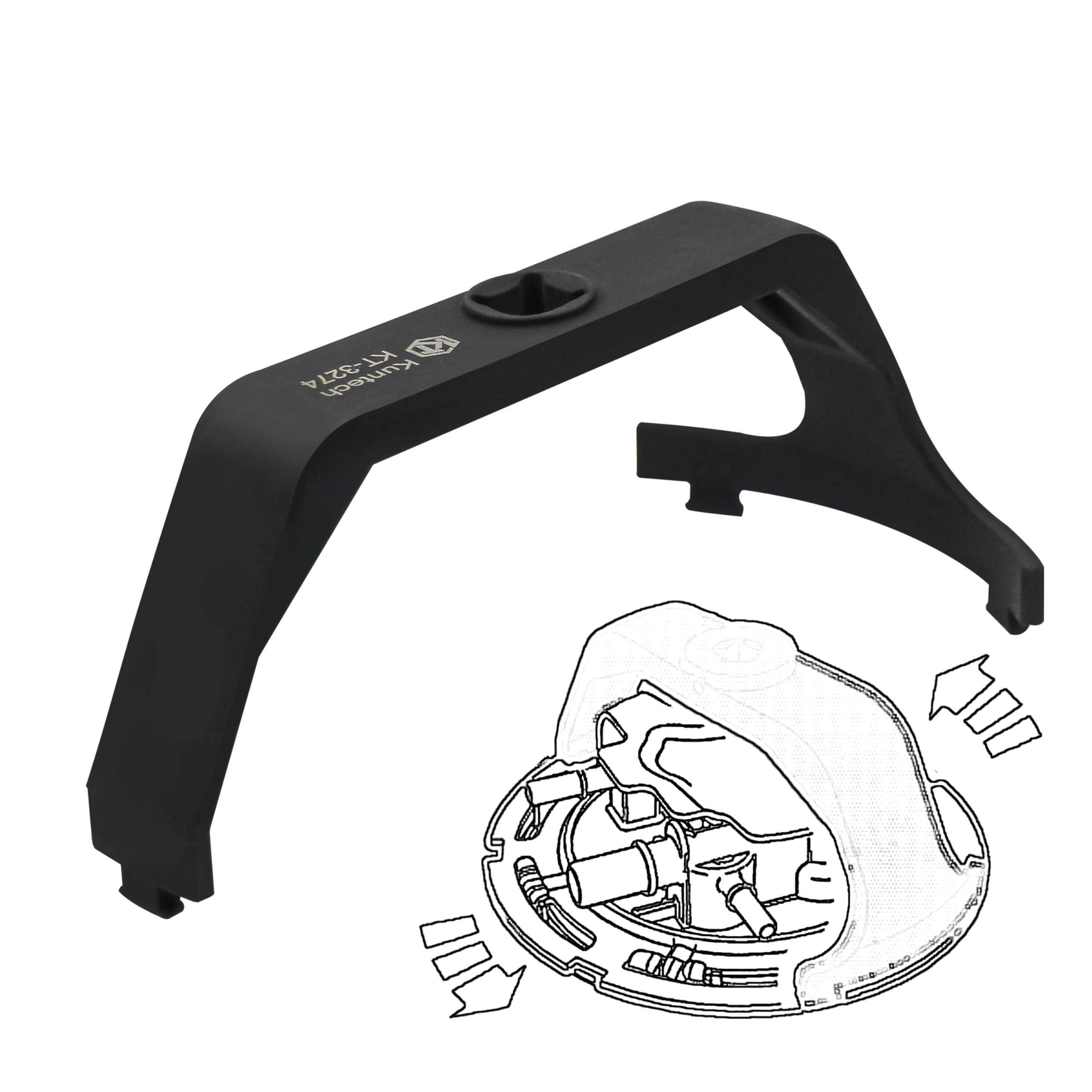 Photo 1 of 6599 Fuel Tank Lock Ring Tool Fuel Pump Senders Removal Install Tools Compatible with Ford Chrysler Dodge Chevy Replacement for BMW Benz Volvo Jeep GM