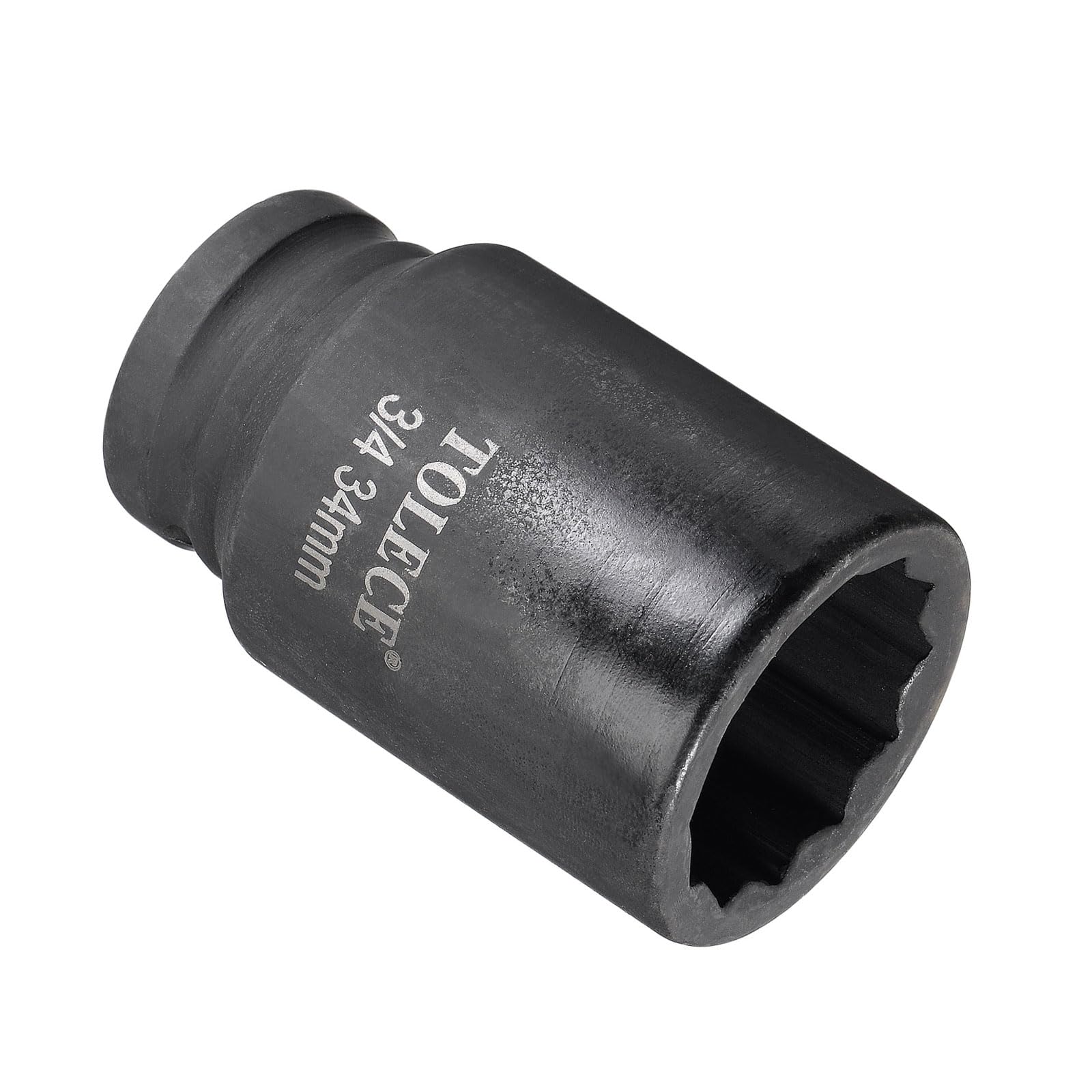 CoCud Deep Impact Socket, 3/4" Drive 34mm Socket 78mm Length, CR-MO 12 Point - (Applications: for DIY Hand Making Repairing)