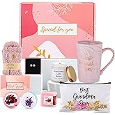 Ywduoying Christmas Gifts for Grandma - Birthday Gift Box From Granddaughter - Best Grandma Ever Coffee Mugs - Thoughtful Gifts Basket for Grandmother, Nana, Gigi, Mimi