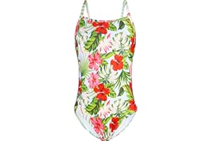 Snowheart Girls Swimsuit One-Piece Bathing Suits Multicolor Kids Sport Summer Beach Swimwear for 2-12 Years Old