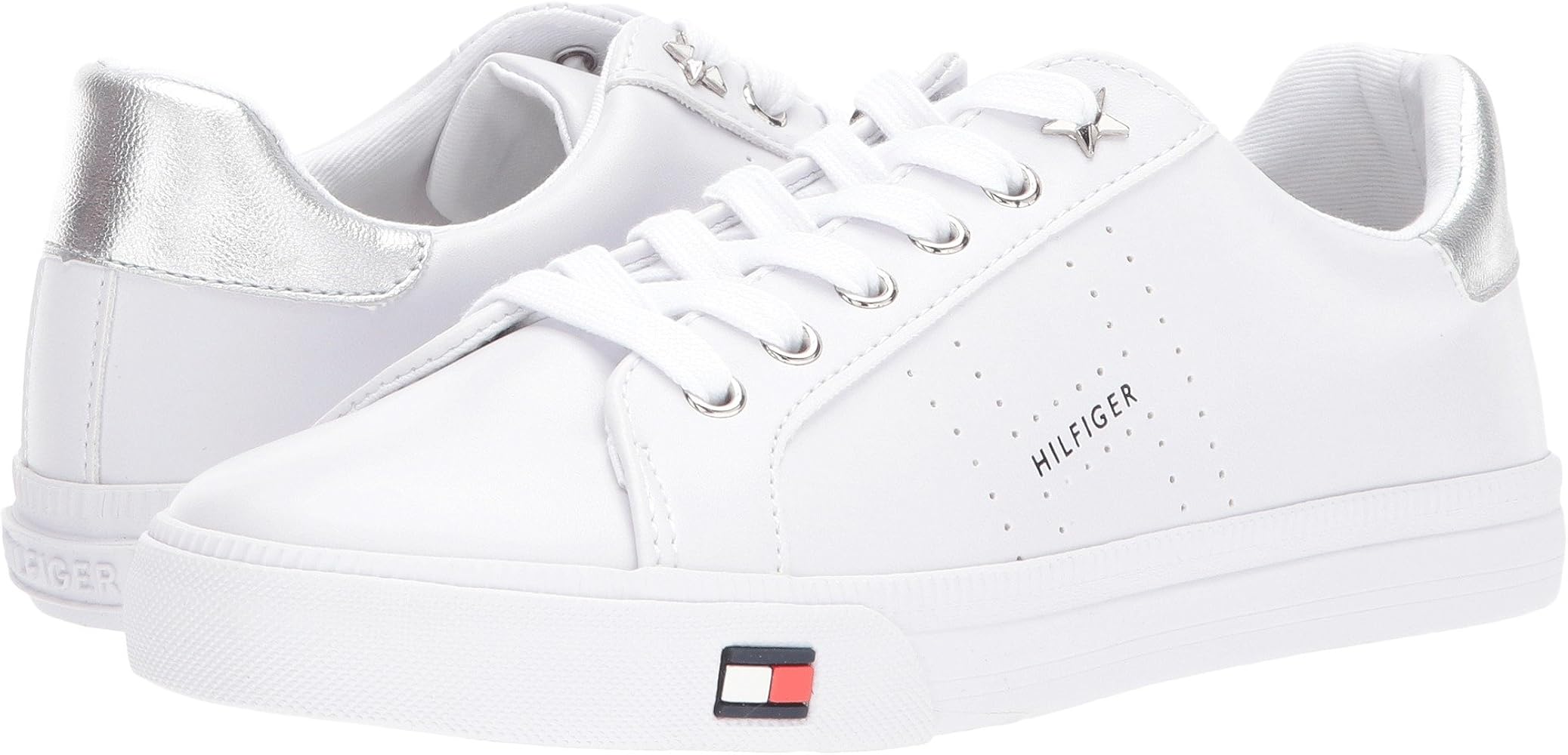 white hilfiger shoes