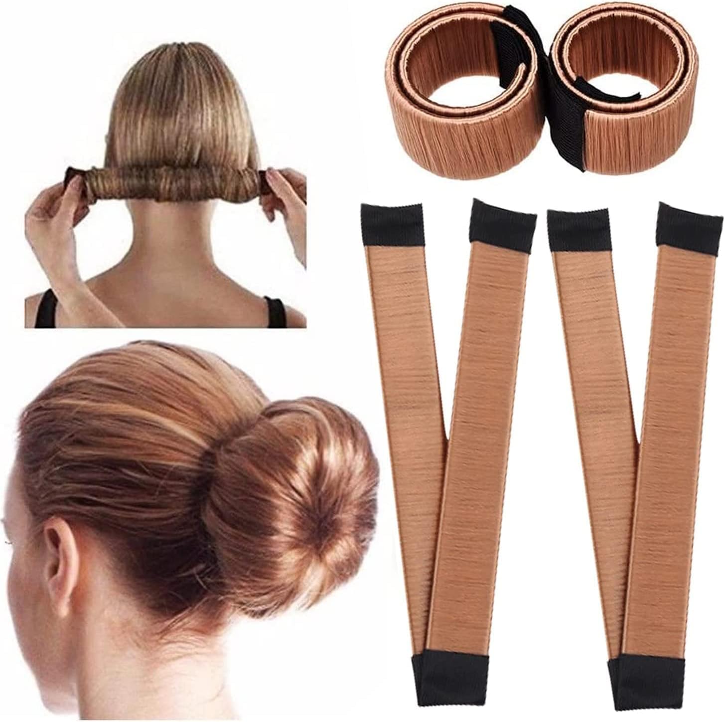 Glamza Magic Hair Snap, Light Brown, Light Brown1 Units