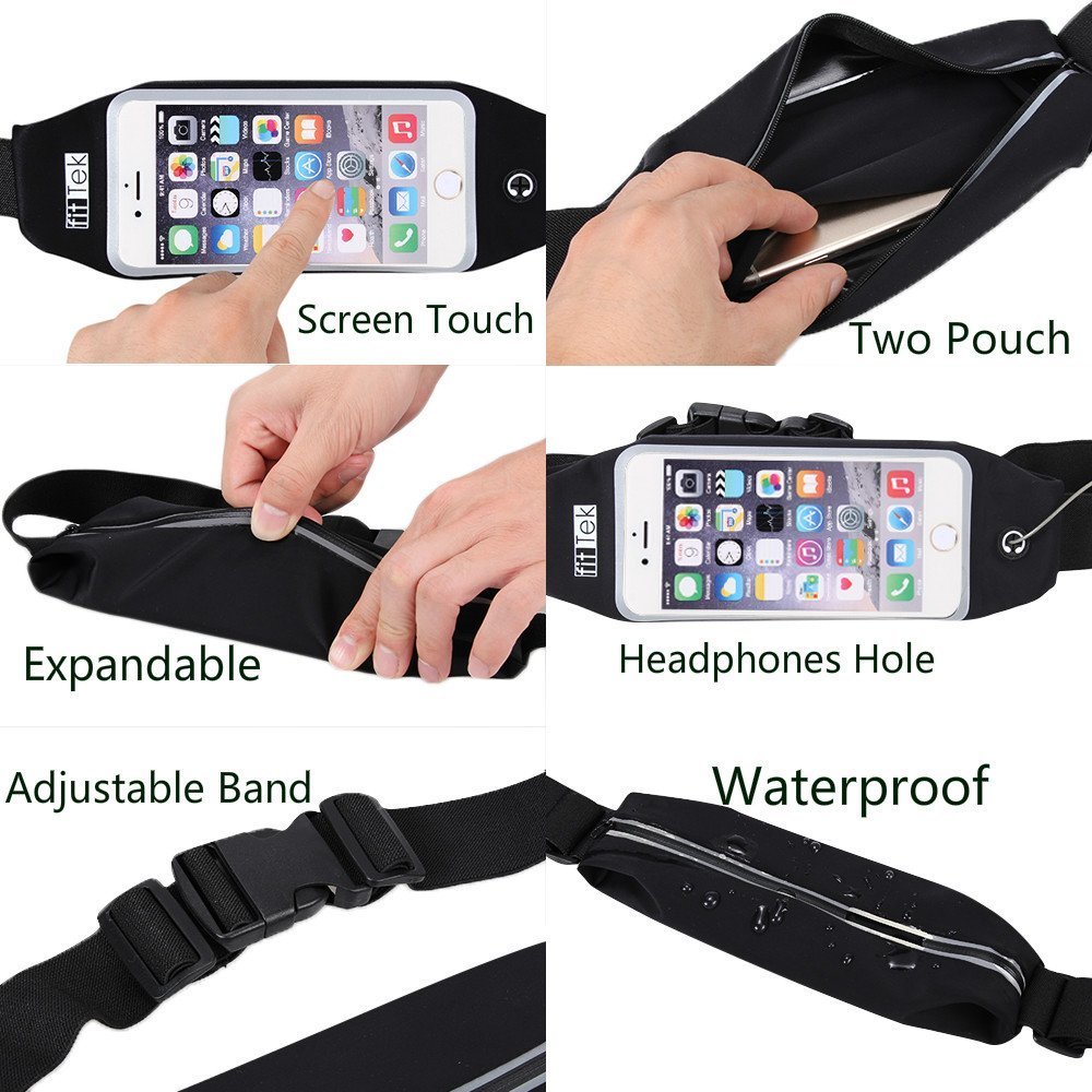 fitTek running belt Running Belts, Waist Pack Fanny Pack Pouch, iPhone