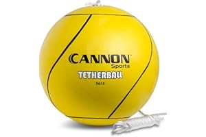 Cannon Sports Tetherball Set - Includes Replacement Ball & Heavy Duty 7-Foot Rope - Perfect for Indoor Outdoor Games and Back