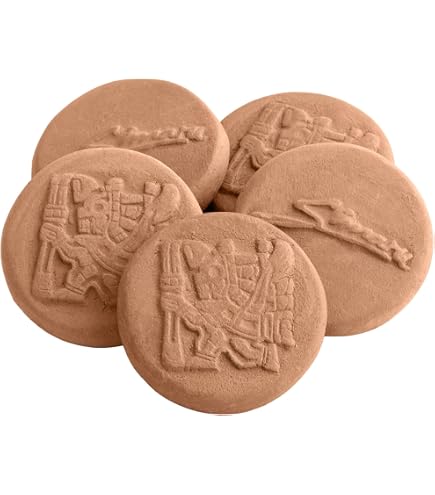 ATJOGWIN 5pcs Leaf Terracotta Humidifying Stone for Tobacco/ Cigar/Tea/Brown Sugar Moisturizing : Health & Household