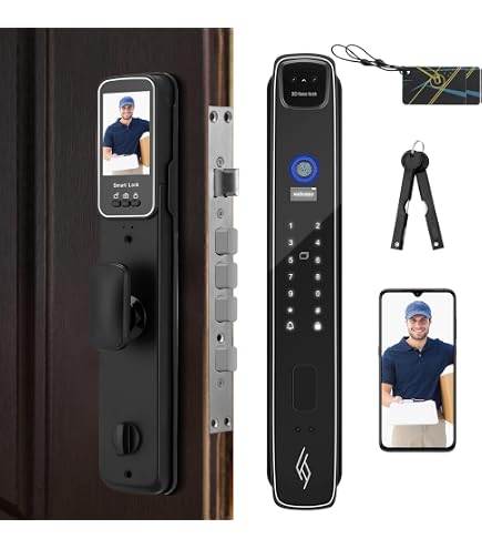 Cerradura Electrónica Invisible Con Control Remoto Y App - Cierre Automático, Kit Con 4 Mandos