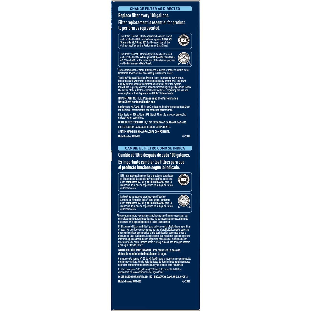 Brita Tap Water Filter System Water Faucet Filtration System With