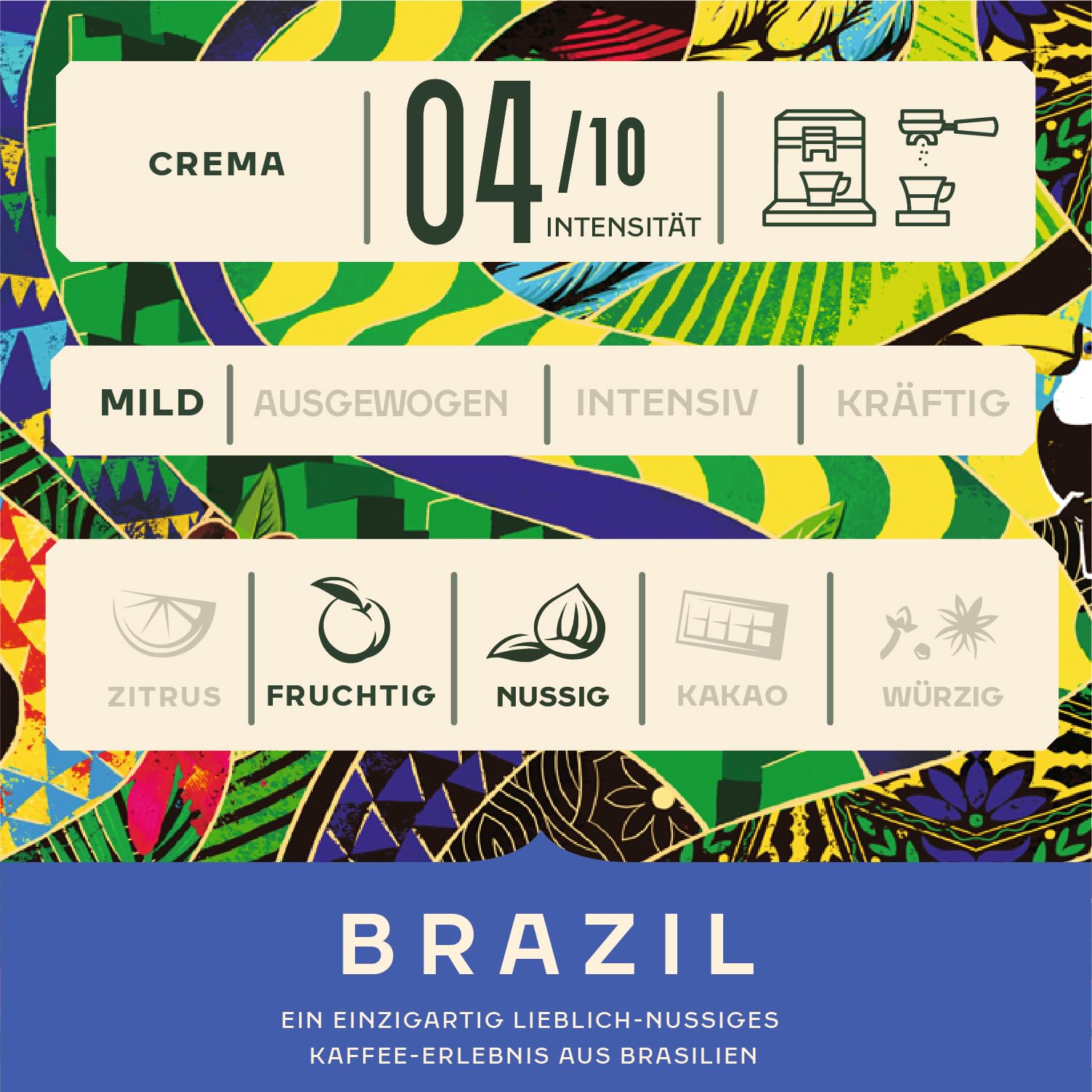 Jacobs Kaffeebohnen Origins Brazil, mild-nussiger Geschmack aus Brasilien, geröstet in Bremen, Intensität 4/10, Kaffee ganze Bohnen, 1 kg 2