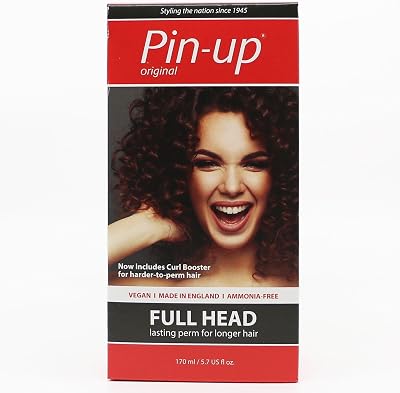 Pin-Up Full Head Home Perm Kit 170ml - At Home Perm for All Hair Types