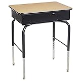 ECR4Kids Open Front Desk with Metal Storage Book