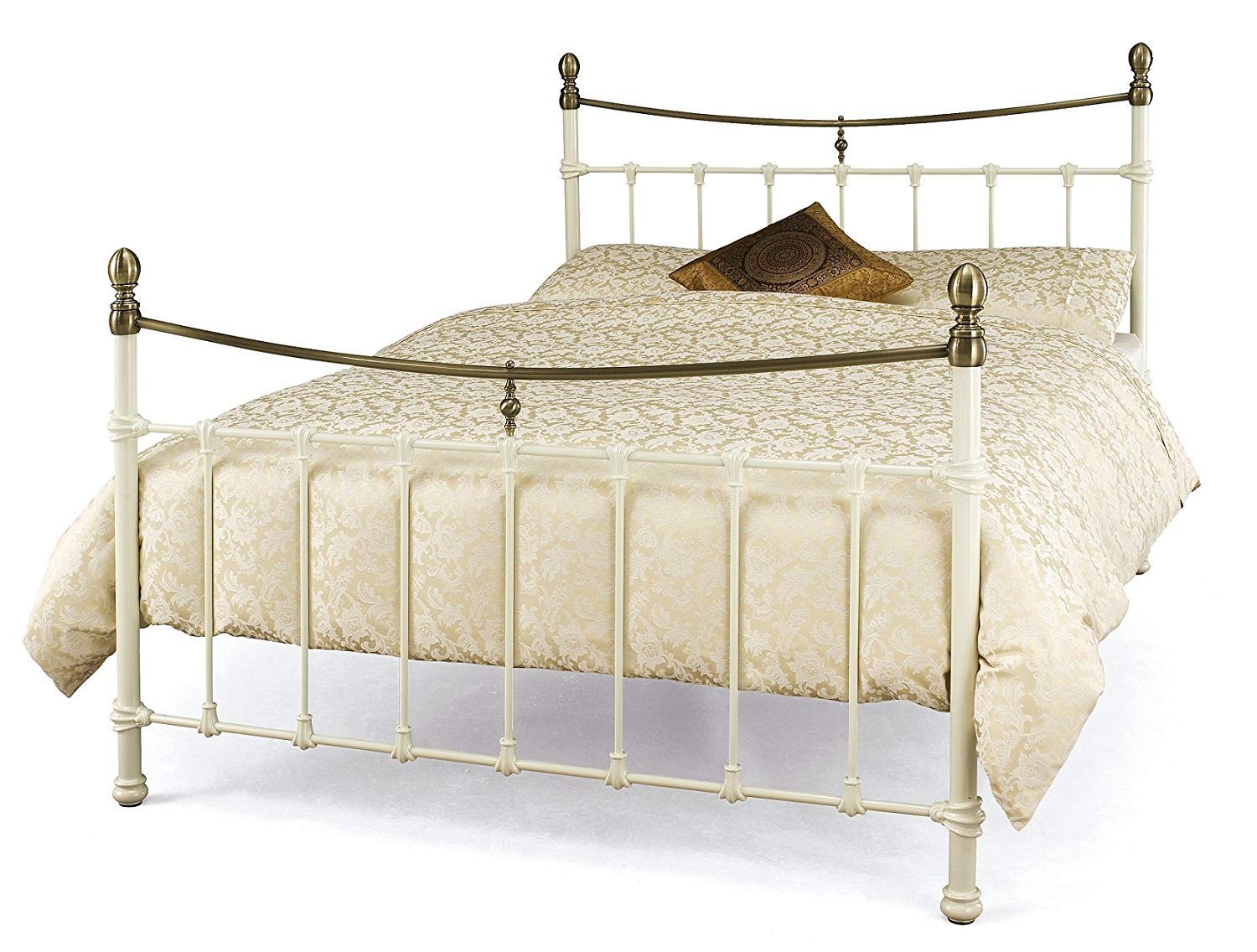 Buy 6ft Super King Victorian Antique Traditional Style Ivory White