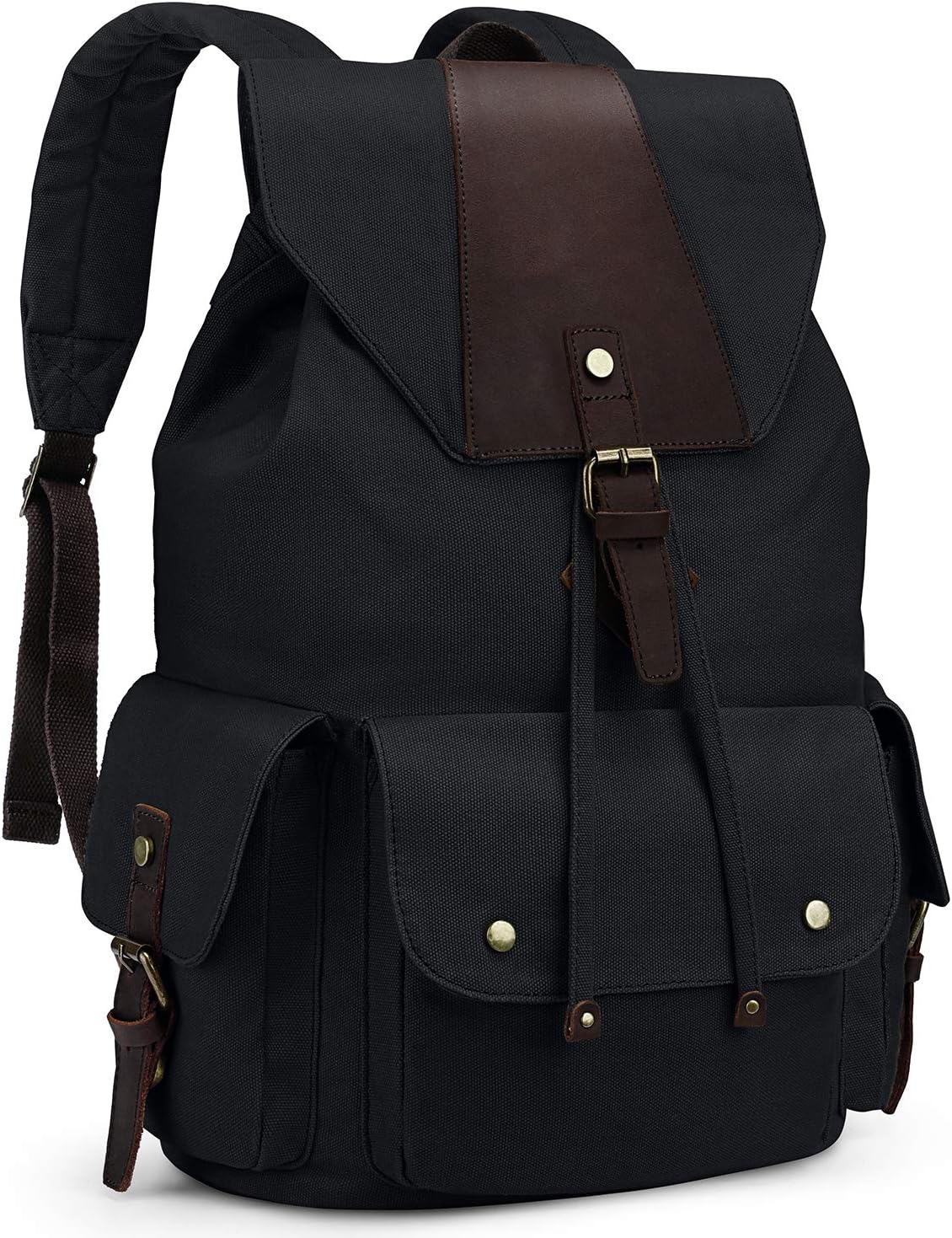 Kattee canvas & leather backpack Clearance