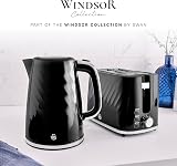 Swan Windsor 2 Slice Toaster 7 Browning Levels Defrost Reheat Cancel Black view 6