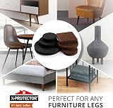 X-Protector Felt Furniture Pads 235 pcs Premium Floor Protection Brown/Black view 2