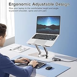 Yshnples Height Adjustable Laptop Stand for Desk