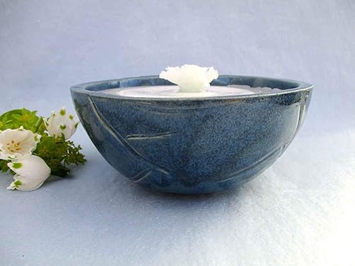 Kerzenfresser Keramik Hellblau Outdoor Wachsfresser Zum Schmelzen Von Wachsresten Tischfackel Kerzen Recycling Gartenfackel Ca 14x6 5 Cm Mit Windfestem Dauerdocht Reine Handarbeit Amazon De Handmade