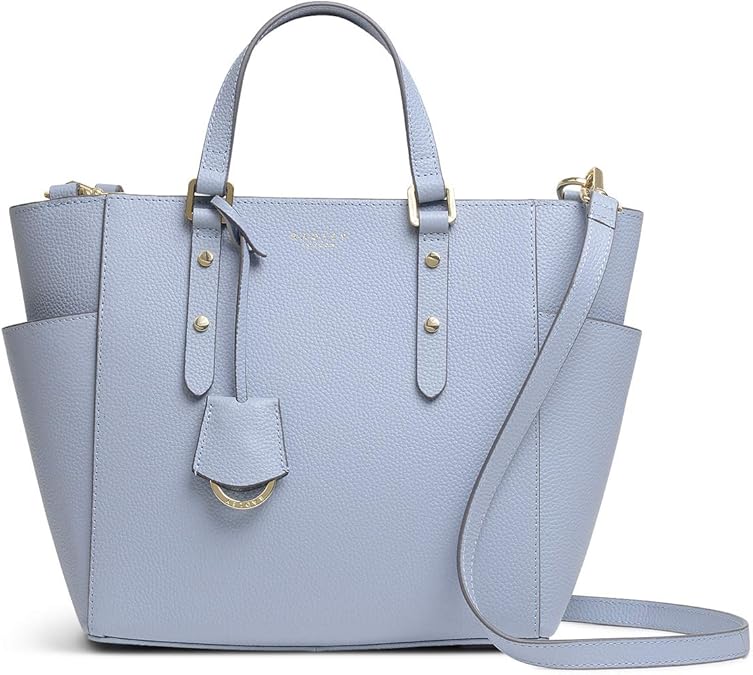 Radley London Light Blue Leather Medium Zip Top Multiway Bag Amazon.co.uk Shoes & Bags