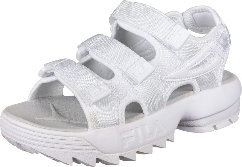 fila sandals white