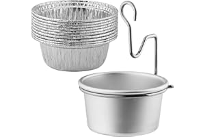 HAO HELPER Grill Grease Tray with Clip for Char-Broil/Kenmore Outdoor Grills and Other Similar Grills,Grease Catcher,Grease Tray for Gas Grill,Grease Bucket with Disposable Foil Liners (10 Pack)