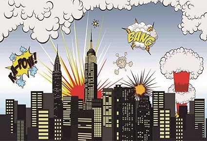 Amazon Com Gardenia 7x5ft Photography Backdrop Superhero Birthday