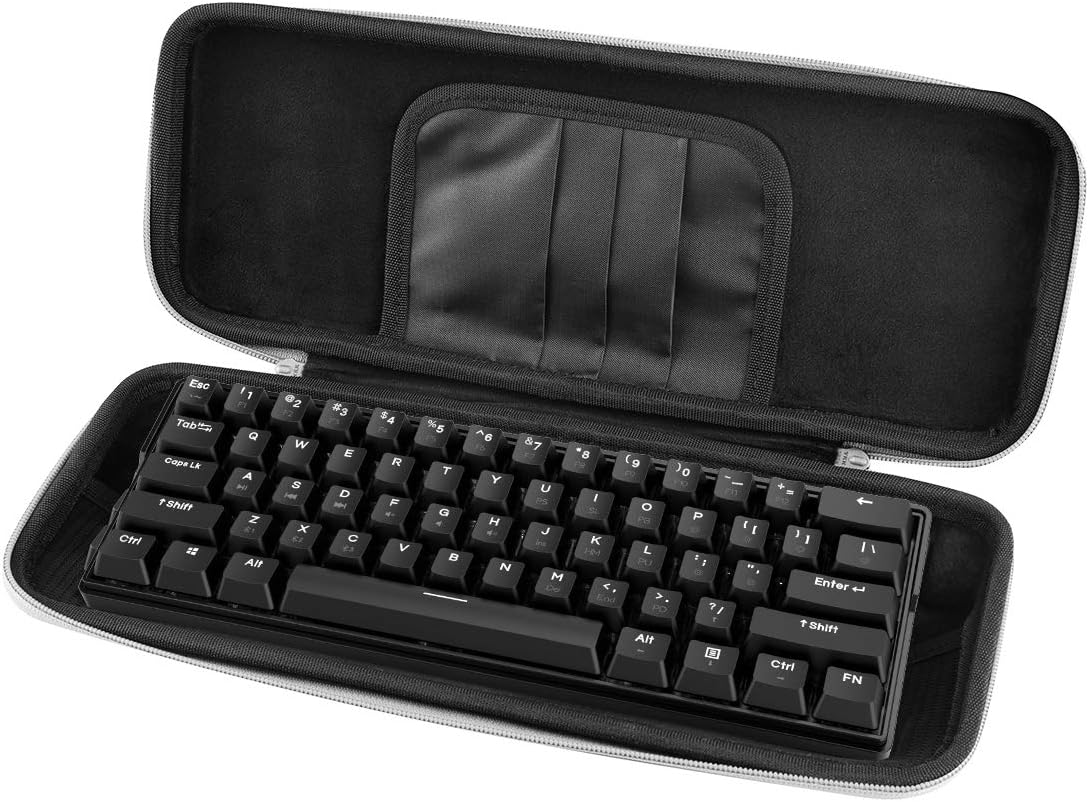 DIERYA Keyboard Travel Case, Hard EVA Sleeve Carrying Cover Bag for 65