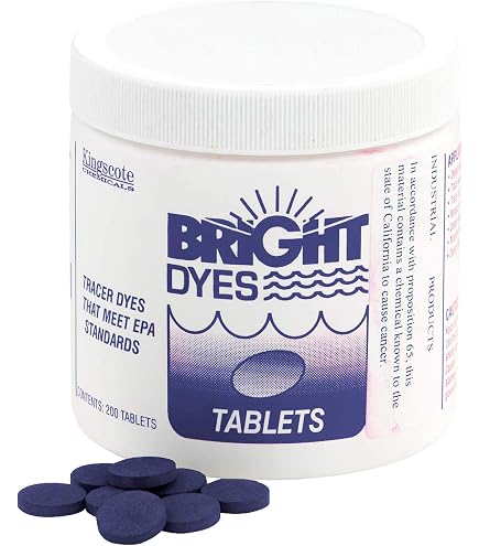 BLACK LIGHT WORLD Fluorescent Red Tracer Dye Tablets - 100 Count, Made In USA