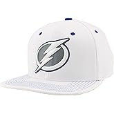 ZHATS NHL Unisex-Adult NHL Officially Licensed Adjustable Snapback Hat Flat Bill Z11 Pop White