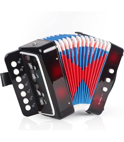 Amazon.com: Kids Toy Accordion with 7 Vocal Keys. Portable Mini