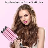 LAYADO 3 Barrel Hair Curler 25mm Waver Mermaid Waves With 210/180C Heat view 7