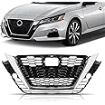 PartsFlow Front Upper Bumper Grille Hood Mesh Grill Assembly Compatible with 2019 2020 Nissan Altima NI1200292