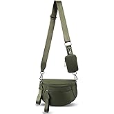 MIVELOYA Checkered Crossbody Bag for Women, Spacious Checkered Bum Bags Nylon Fanny Packs with RFID Coin Purse for Daily & Travel