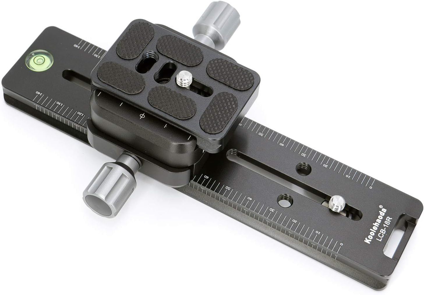 koolehaoda 180mm Quick Release Plate Clamp Rail Nodal Slide Dual Dovetail Camera Bracket Mount with Double-Sided Clamp can be Rotated 90°