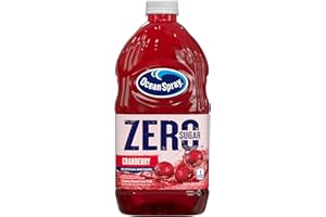 Ocean Spray® ZERO Sugar Cranberry Juice Drink, Cranberry Juice Drink Sweetened with Stevia, 64 Fl Oz Bottle