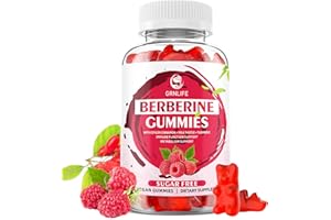 GRNLIFE Berberine Gummies with Ceylon Cinnamon 1500mg High Potency Berberine HCL Supplement for Immune and Metabolism Support, Sugar Free Organic Berberine Gummies Raspberry Flavor - 60 Count