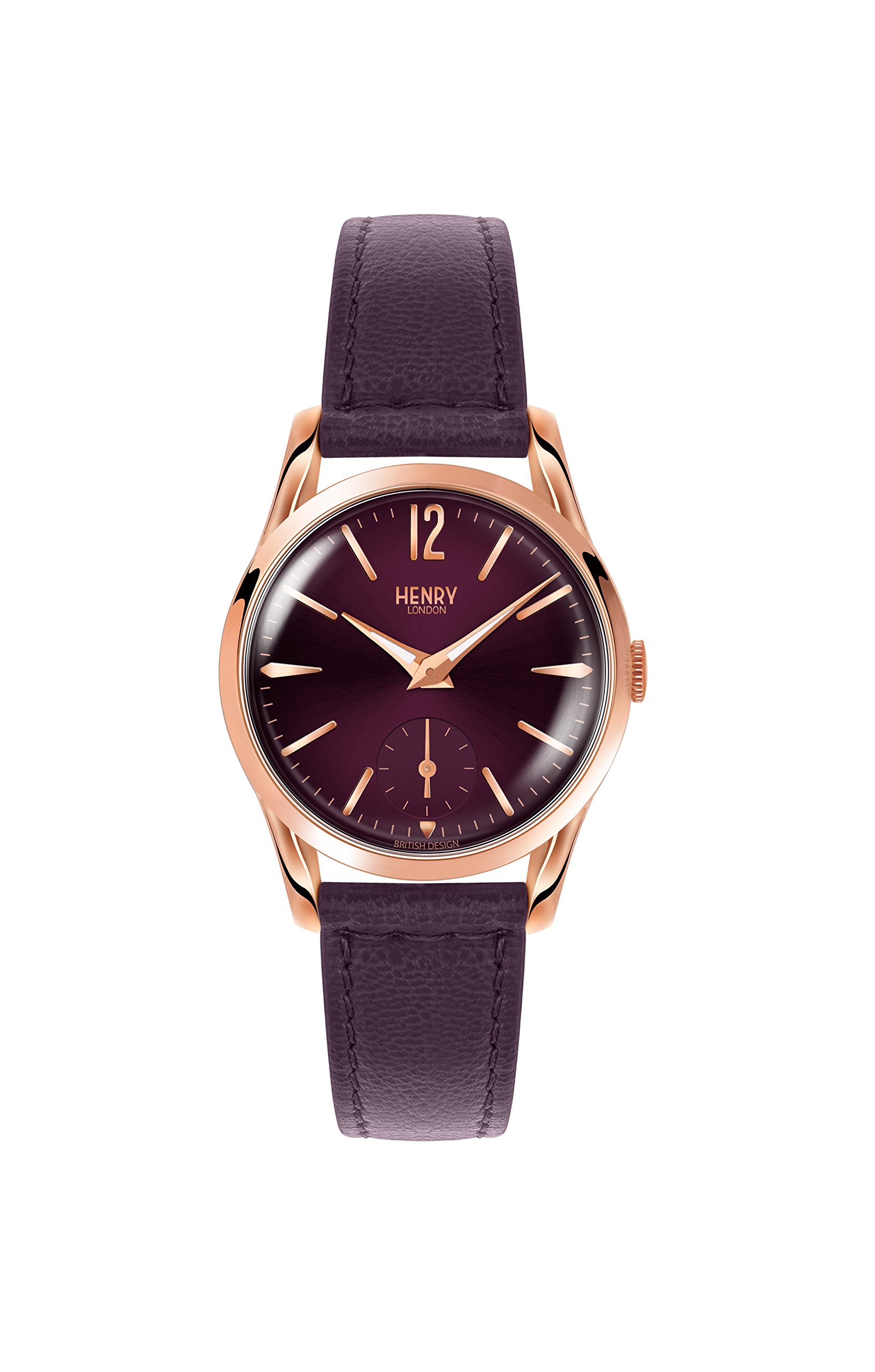 Henry London Womens Analogue Classic Quartz Watch with Leather Strap HL30-US-0076