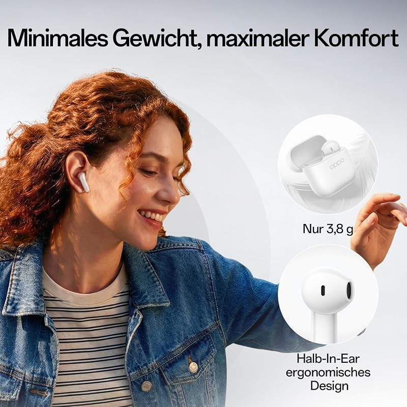 Enco Buds3 Ohrhörer Bluetooth 5.4 12.4mm 48h IP55, Snow White — Foto 2 von 7