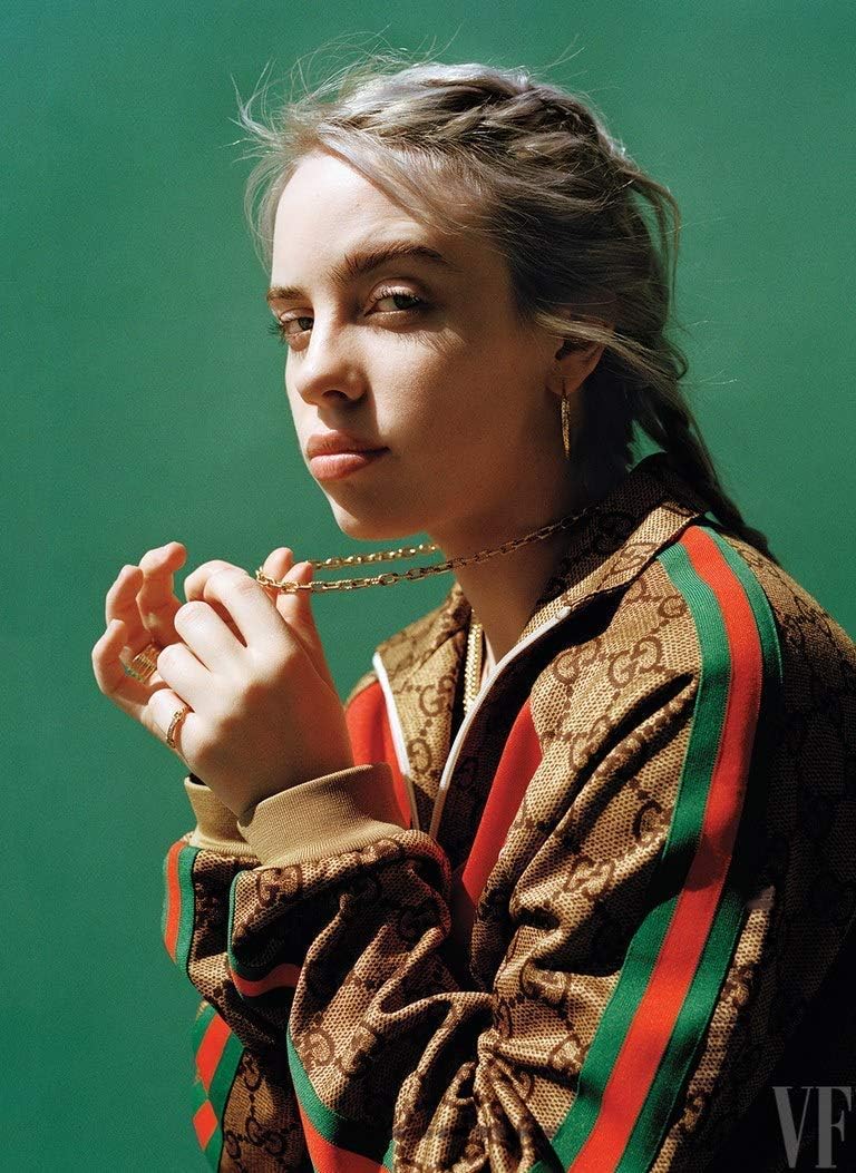 creative decor hub ,,Billie Eilish Singer Album Cover Poster 12x18 inch Rolled Poster