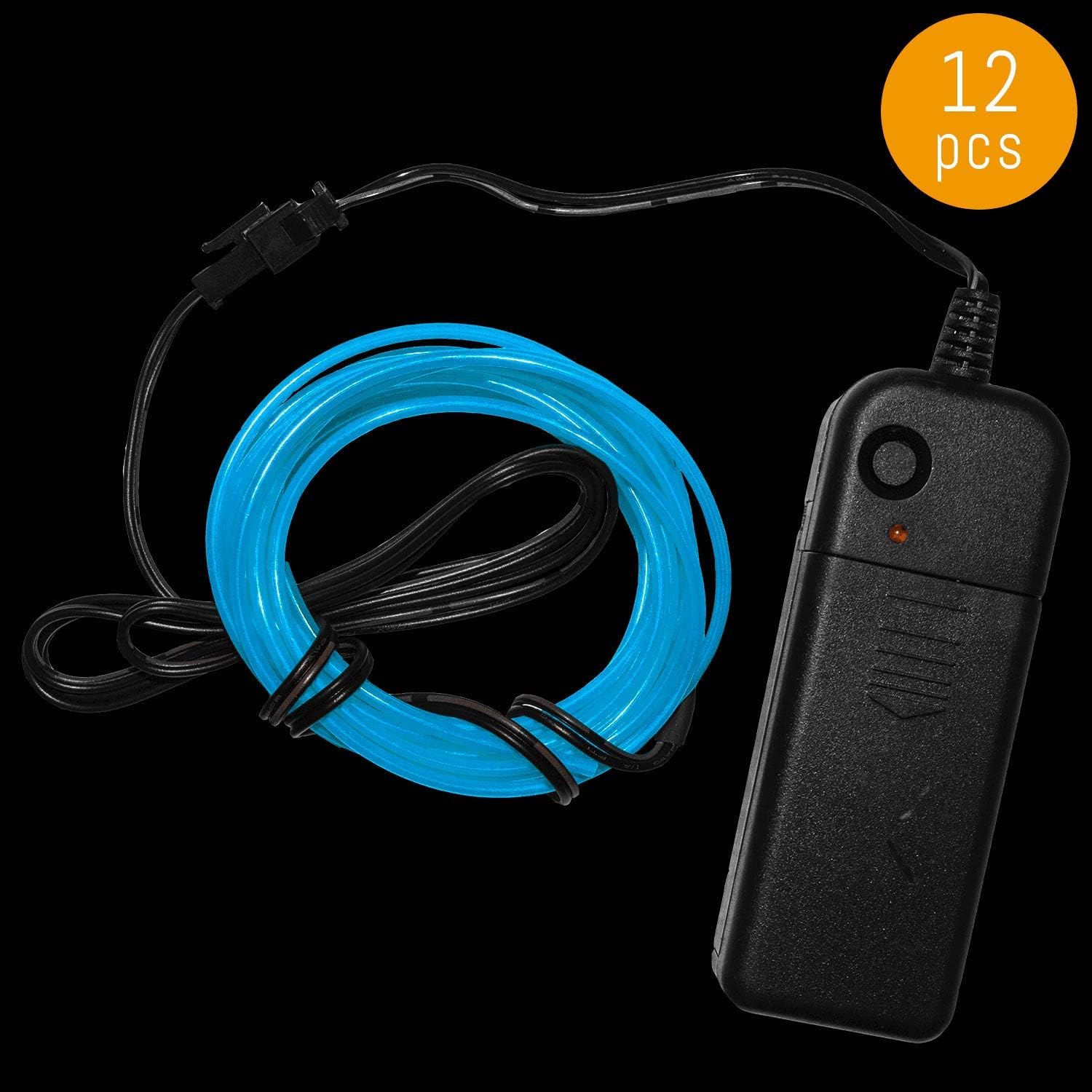 Amazon Com Lumistick 6 5 Inch Light Up El Wire Aqua 12 Wires