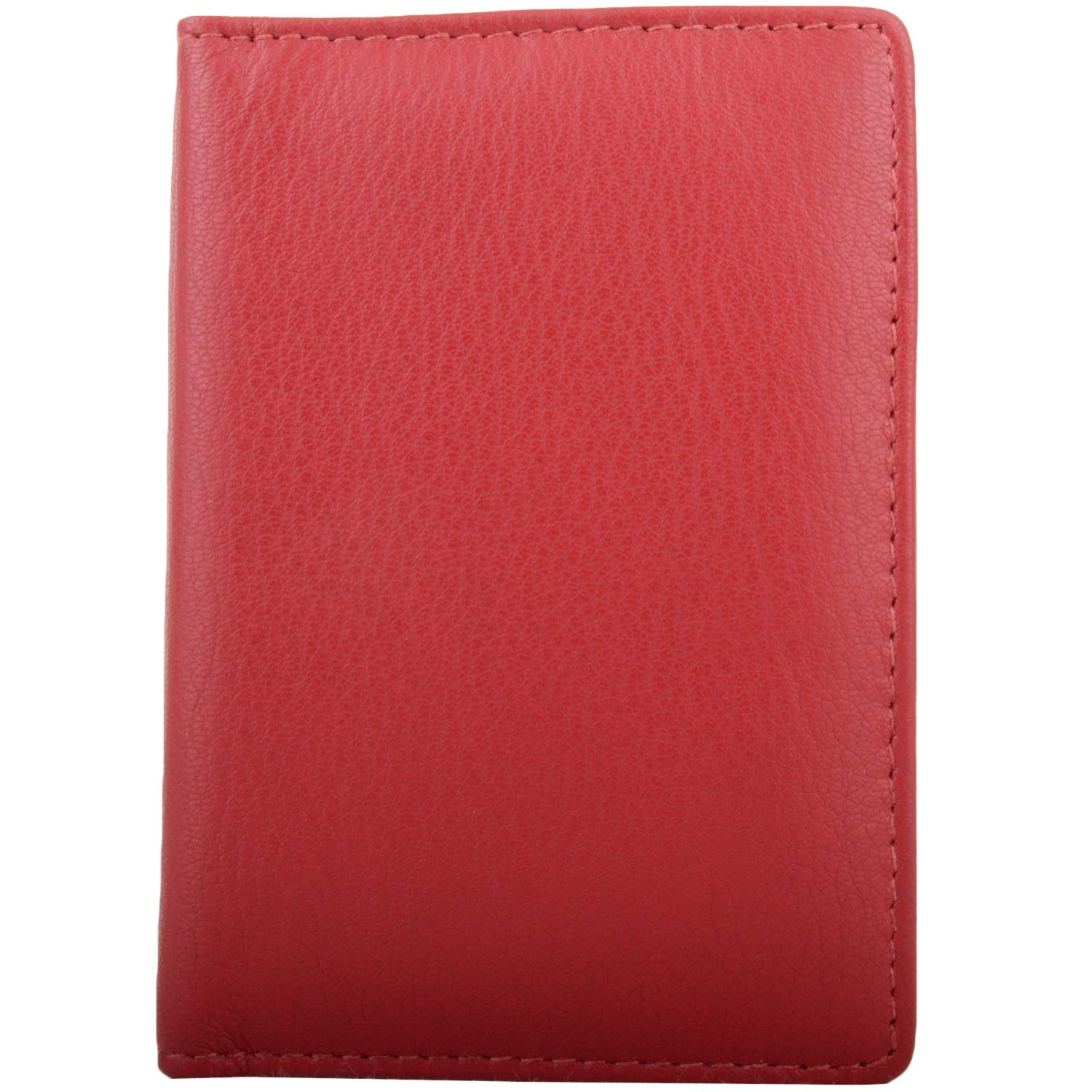 Valita Womens/Mens Genuine Leather RFID Travel/Holiday Credit Card/Travel Card Holder/Wallet - Red